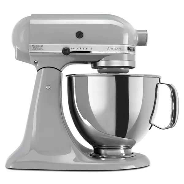 KitchenAid KSM150PSMC Artisan Series 5-Qt. Stand Mixer with Pouring Shield - Metallic Chrome - Metallic Chrome Mixer