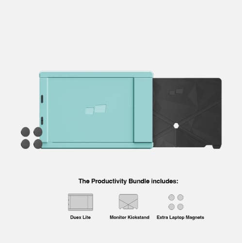 DUEX Lite Portable Double Monitor | Jadeite Green / Productivity Bundle