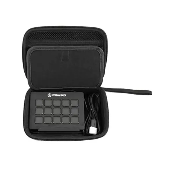 
                            CASEMATIX Travel Case Compatible with Elgato Stream Deck and Adjustable Stand with Accessories, Travel Case Only
                        