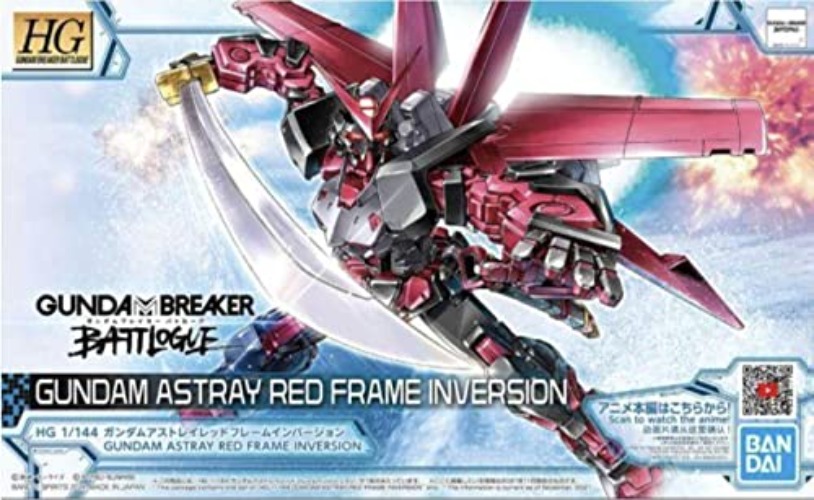 Bandai Hobby HG - Gundam Breaker Battlogue - Gundam Astray Red Frame Inversion, Bandai Spirits Hobby HG Battlogue Model Kit, Multi, (199621) - Gundam Astray Red Frame Inversion