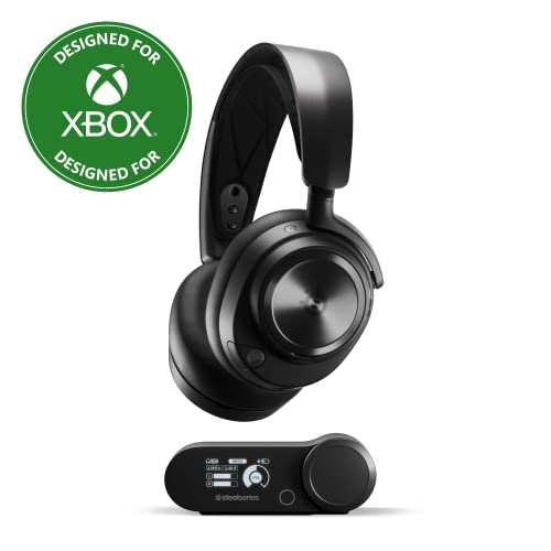 SteelSeries Arctis Nova Pro Wireless Xbox Multi-System Gaming Headset - Premium Hi-Fi Drivers - Active Noise Cancellation Infinity Power System - Stealth Mic - Xbox, PC, PS5, PS4, Switch, Mobile - Nova Pro Xbox
