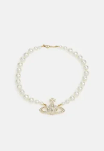 ONE ROW BAS RELIEF CHOKER - Halskæder - gold-coloured/cream