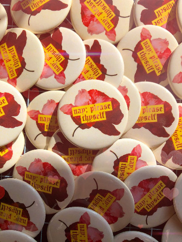 PLEASE THYSELF Button