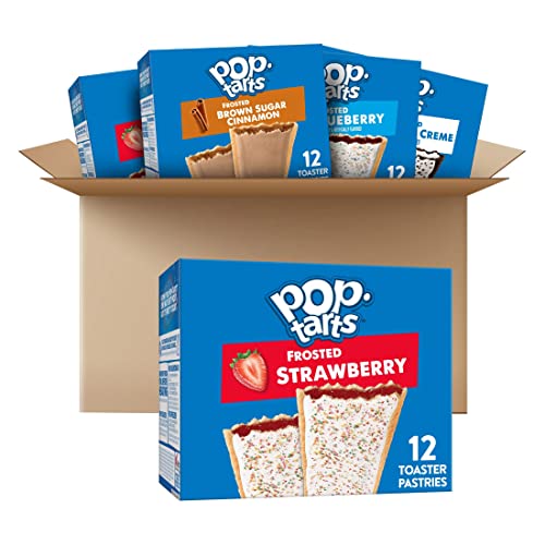 Pop-Tarts Toaster Pastries, Breakfast Foods, Kids Snacks, Variety Pack (5 Boxes, 60 Pop-Tarts) - Variety Pack - 5 Boxes (12ct Box)