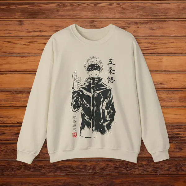 Anime Lover Gojo Sweatshirt Unisex Sweatshirt JJK Japanese Streetwear Anime Graphic Tee Anime Fans Sweatshirt