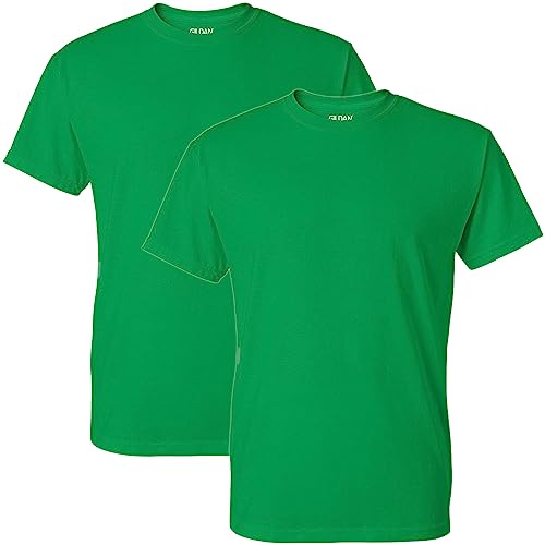 Gildan Unisex-Adult DryBlend T-Shirt, Style G8000, Multipack - Large - Irish Green (2-pack)