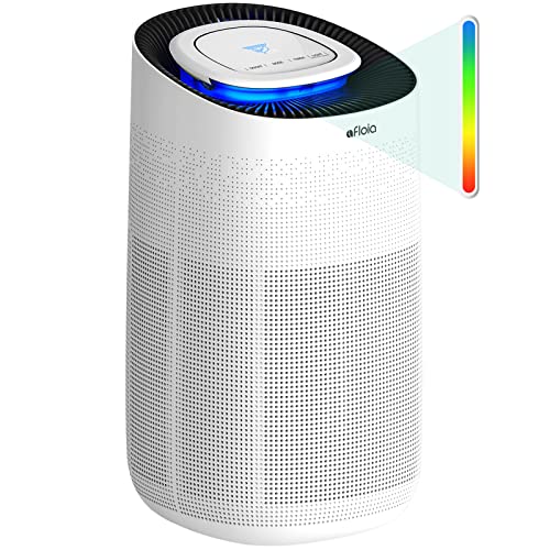 Afloia Air Purifiers for Home Large Room, H13 True HEPA Filter with Air Quality Sensor Auto Smart Air Cleaner Removes 99.97% of Allergies, Pollen, Pet Dander, Dust, Smoke, Odor