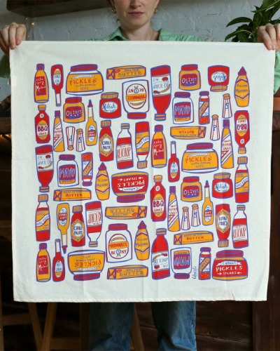 Condiments Tea Towel