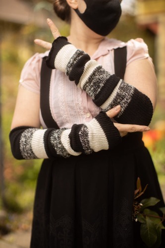 Cookies and Cream Stripes Warmers |
