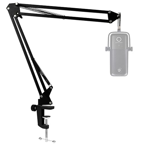 For Elgato Wave 3 Boom Arm Microphone Stand, Professional Mic Boom Arm Mic Stand Compatible with Elgato Wave:3 USB Condenser Microphone by SUNMON - Elgato Wave 3 Boom Arm