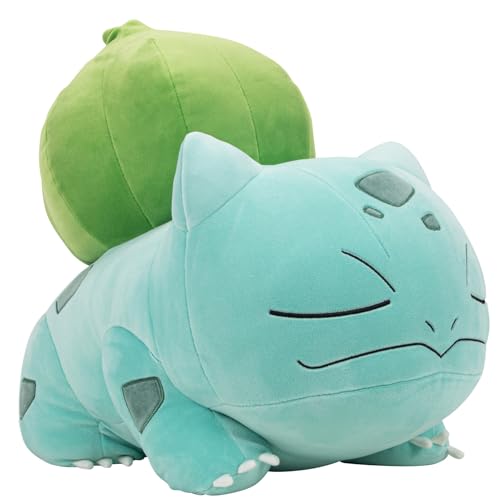 Pokemon Bulbasaur Sleeping Plush - 18-Inch Premium Plush in Sleeping Pose - Bulbasaur