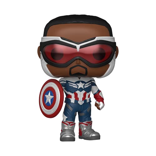 Funko POP Marvel: Falcon and The Winter Soldier - Captain America (Sam Wilson),3.75 inches,Multicolor,51630 - Captain America (Sam Wilson)