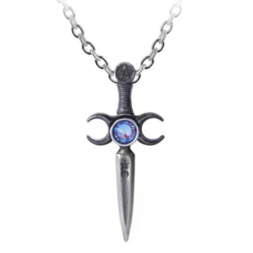 Gothic Sword Rhinestone Necklace - A741