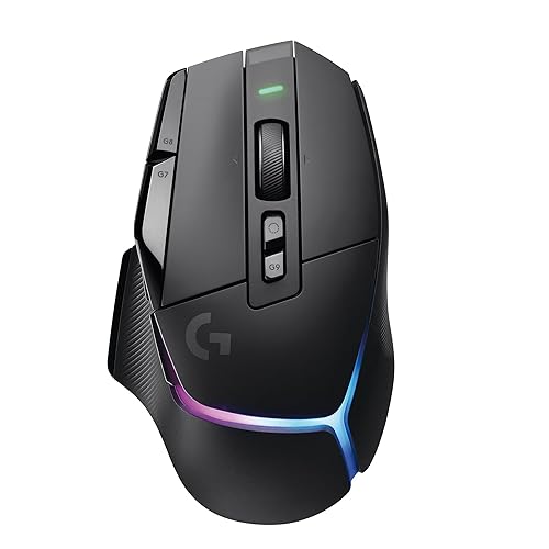 Logitech G502 X Plus Lightspeed Wireless Optical Mouse - LIGHTFORCE hybrid switches, LIGHTSYNC RGB, HERO 25K gaming sensor, compatible with PC - macOS/Windows - Black - Black - Wireless - RGB - Mouse