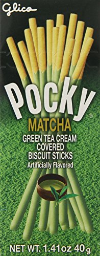 Pocky Matcha Green Tea Covered Biscuit Sticks, 1.41 oz - Matcha - 1.41 Ounce (Pack of 1)