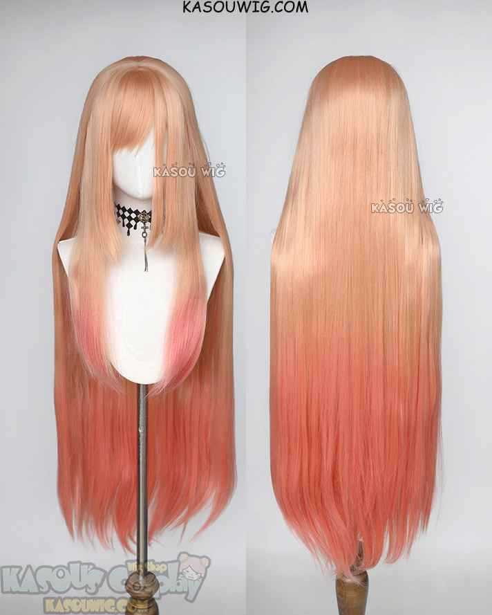 My Dress Up Darling Kitagawa Marin 100cm long straight wig with pink dyed ends