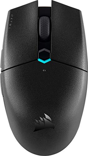 Corsair KATAR PRO WIRELESS Gaming Mouse (10,000 DPI Optical Sensor, Lightweight Symmetric Shape, Sub-1ms Slipstream Wireless Technology, Up to 135 hours Battery Life, Six Programmable Buttons) Black - Wireless - Single