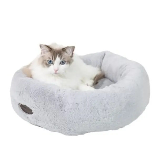 Wainwright's Donut Cat Bed Grey