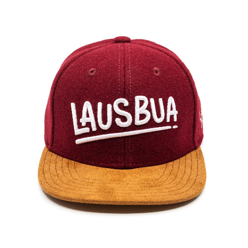 Du Hirsch Bayerisches Snapback Cap Kinder Lausbua One Size - Weinrot