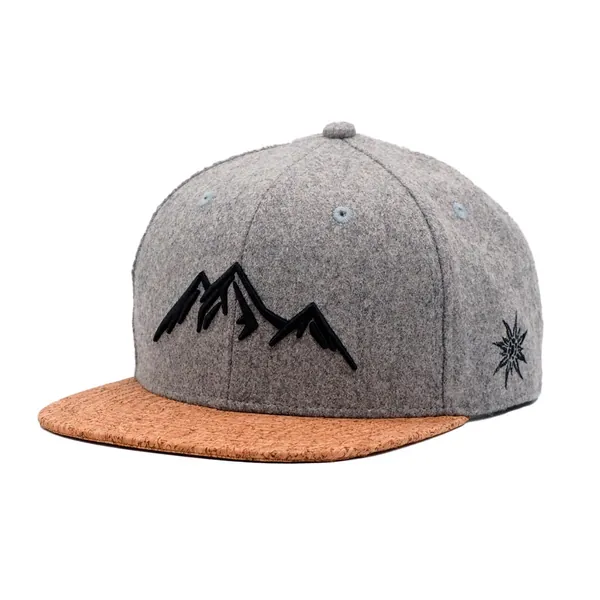 Bergstoff Bergspitzen Snapback Cap Allgäu Bavarian Wandern Edelweiß Cap • Allgaeuer Trachten Basecap verstellbar