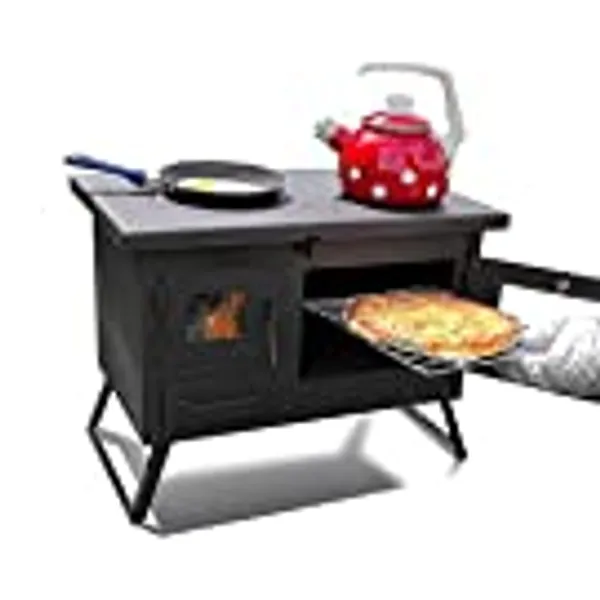Outdoor-Küchenofen Garten-Kamin Gartenküche "ERNA" Gartenofen Pizzaofen Grillkamin Holzbackofen