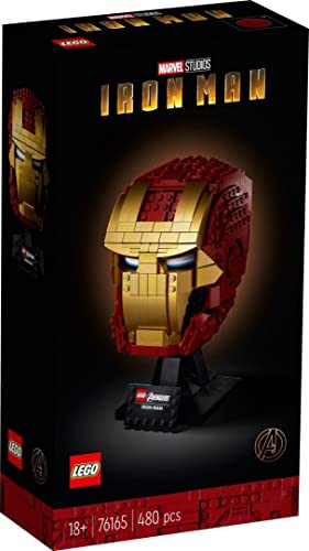 LEGO 76165 Super Heroes Marvel Iron Mans Helm, Bauset, Sammlerobjekt für Erwachsene, Geschenkidee
