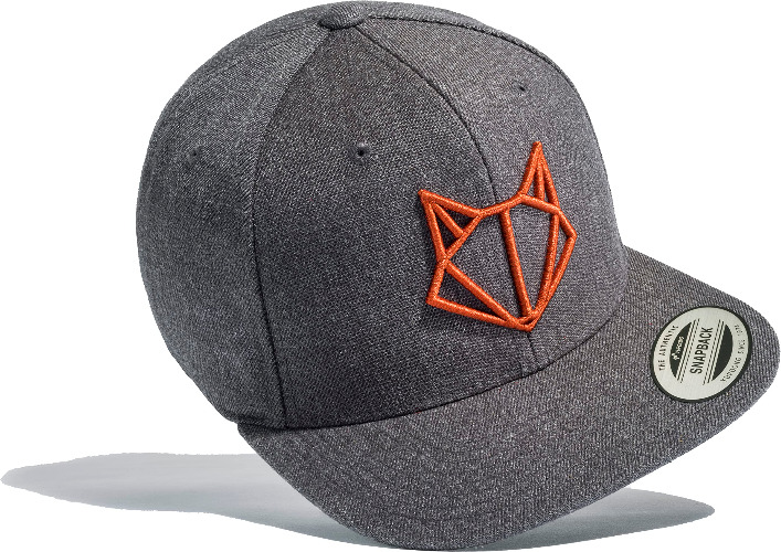 Cap Herren Flexfit Snapback : Fuchs - Basecap Herren & Damen Baseball Cap Männer - Stick: Rot