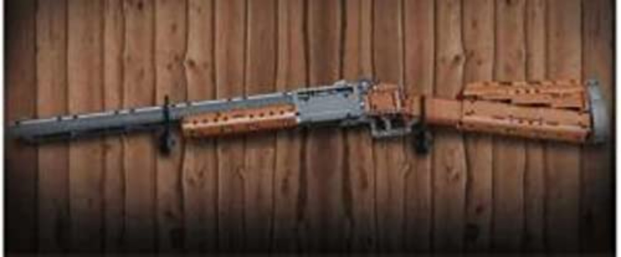 BlueBrixx 14016 Marke Mould King - Doppelläufige Schrotflinte aus Klemmbausteinen mit 1015 Bauelementen. Kompatibel mit Lego. Lieferung in Originalverpackung.