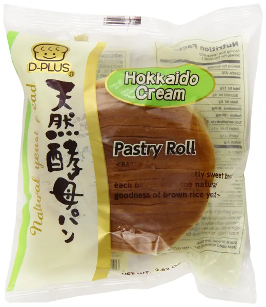 D-Plus Tennen Koubo Hokkaidou Japanese Bread, Milk Cream, 2.82 Ounce - 