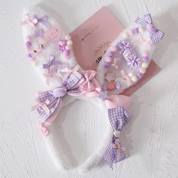 Decora Handmade Bunny Ears - Purple