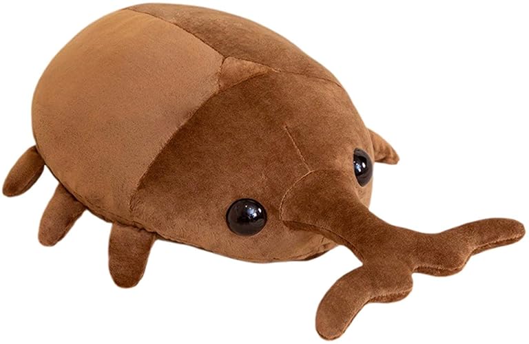 RONOSEN Beetle Plush Toy Plush Pillow Doll Insect Beetle Plush Toy Pillow Stuffed Toy Plush Pillow Children Children Girls Boys Baby (50CM, Brown) - 50CM - Brown
