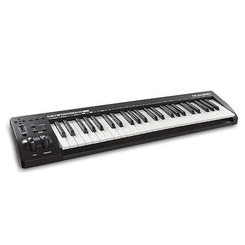 M-Audio Keystation 49 MK3 - Synth Action 49 Key USB MIDI Keyboard Controller with Assignable Controls, Pitch and Mod Wheels, and Software Included - 49 Keys
