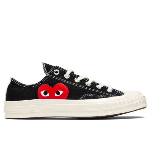 Converse x Comme Des Garcons PLAY All Star Chuck '70 Ox - Black | Black / 7