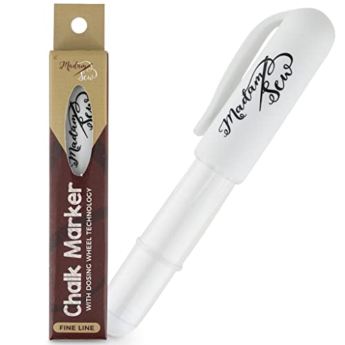 Madam Sew Chalk Fabric Marker for Sewing - White