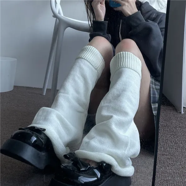 Horn Leg Warmers For Women, 50cm Flared leg warmer for women, Fall winter leg warmer for women, knee leg warmer, Harajuku, knee sock