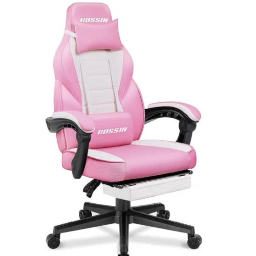 Dragon Racing Gaming Office Chair with Massage Function - Pink
