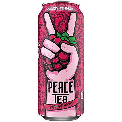 Peace Tea Razzleberry Sweet Iced Tea Drinks, 23 Fl Oz (Pack of 12)