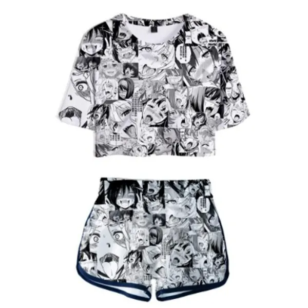 Unisex T-Shirt Men 3D Printed Anime Super Short Sleeve Shirts Lightweight Tee Shirt Top Round Neck