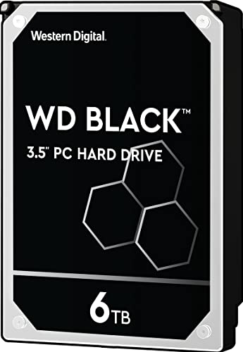 Western Digital 6TB WD Black Performance Internal Hard Drive HDD - 7200 RPM, SATA 6 Gb/s, 256 MB Cache, 3.5" - WD6003FZBX - 6TB - 256 MB Cache - Hard Drive