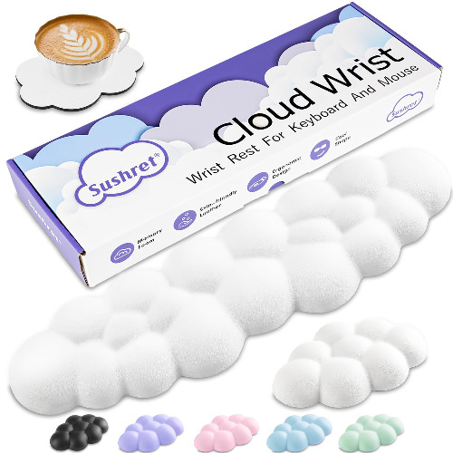 white cloud wrist rest