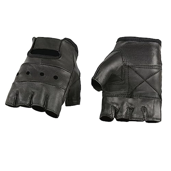 Shaf International Men's Leather Fingerless Gloves
