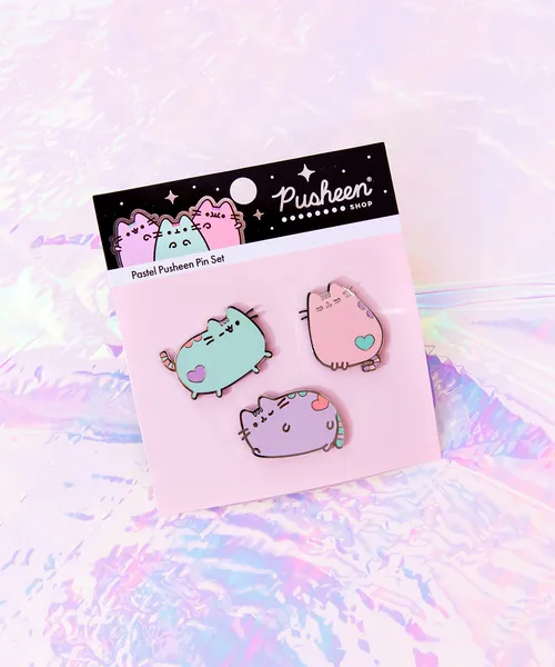 Pastel Pusheen Pin Set