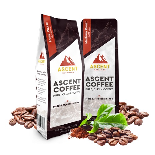 Ascent Organic Mycotoxin Tested Coffee, 12 oz Bag - Medium Roast Ground, 12 oz Bag