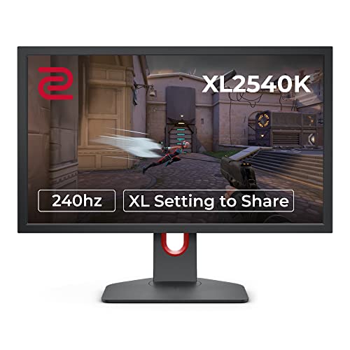 BenQ ZOWIE XL2540K 24,5 Zoll 240 Hz Gaming-Monitor | Kompakter Sockel | Flexible Höhen- und Neigungseinstellung | XL Setting to Share | Anpassbares Quick, dunkelgrau - 240Hz