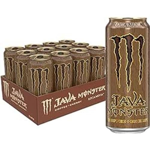Monster Energy Java, Loca Moca, 444mL Cans, Pack of 12