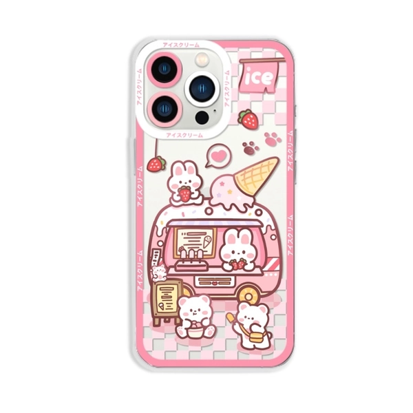 Cute Rabbit Phone Case Kawaii Pink Bunny iPhone Cases