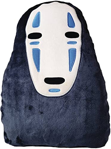 Marushin Spirited Away No Face Die-Cut Pillow Cushion - Official Studio Ghibli Merchandise, Black - No Face