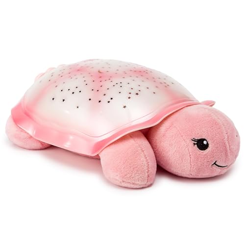 Cloud b Star Projector Nightlight with White Noise Soothing Sounds | Adjustable Settings and Auto-Shutoff | Twinkling Twilight Turtle - Pink - Twinkling Twilight Turtle - Pink