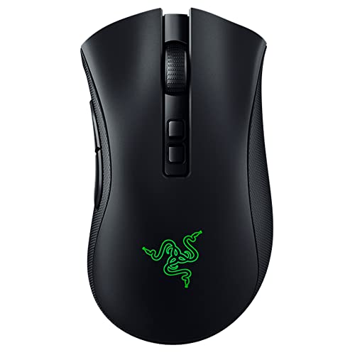Razer DeathAdder v2 Pro Wireless Gaming Mouse: 20K DPI Optical Sensor, 3X Faster Optical Switch, Chroma RGB, 70Hr Battery, 8 Programmable Buttons - Classic Black - Classic Black