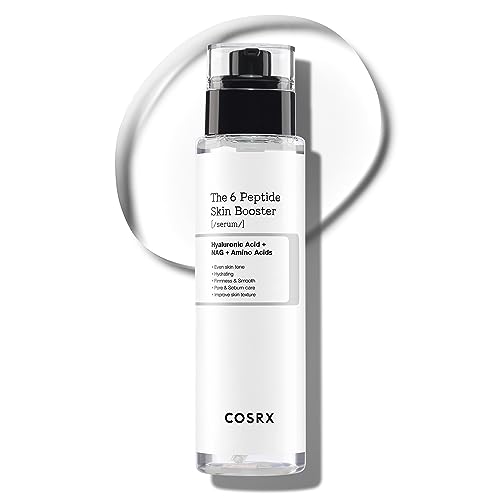 COSRX 6X Peptide Collagen Booster Toner Serum 150mL/5.07 Fl.Oz, Skin Renewal Boosting Facial Essence, Niacinamide & Hyaluronic Acid for All Skin Types, Korean Skincare, Paraben Free